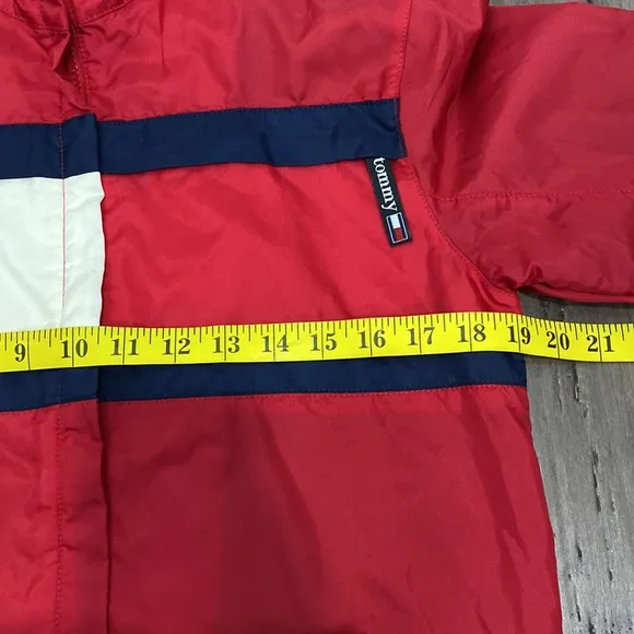 Vintage Tommy Hilfiger 90s Y2K cropped jacket red