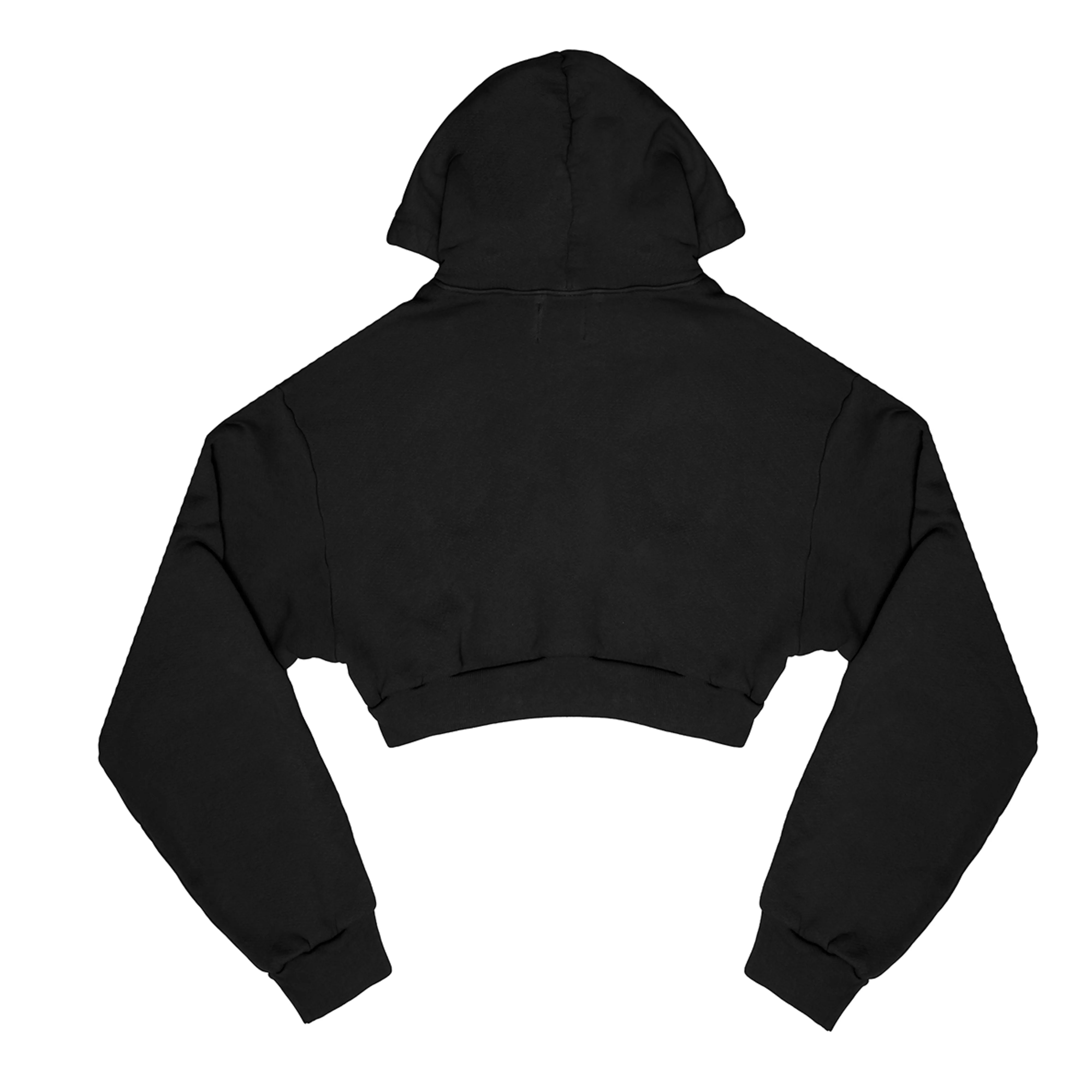 Vitals Cropped Zip in Vintage Black