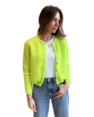 Vitow alpaca cardigan in yellow melange