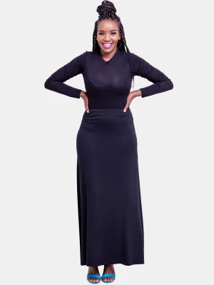 Vivo A-Line Maxi Skirt - Black