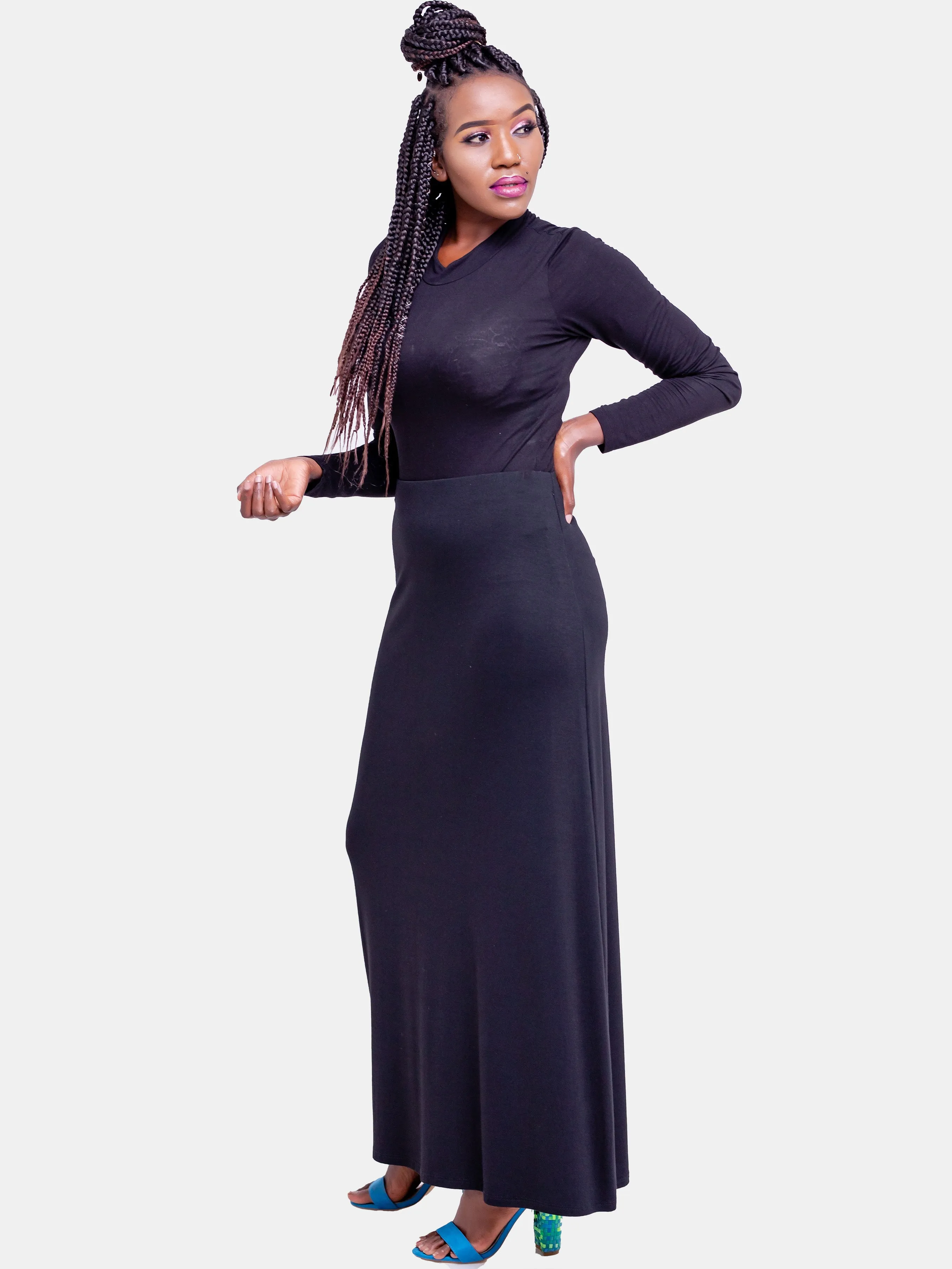 Vivo A-Line Maxi Skirt - Black