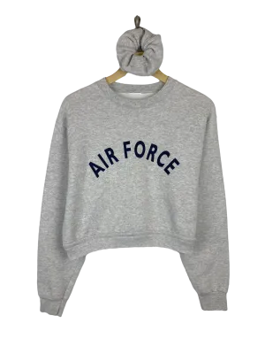 VTG Air Force Cropped Sweater Set (L/XL)