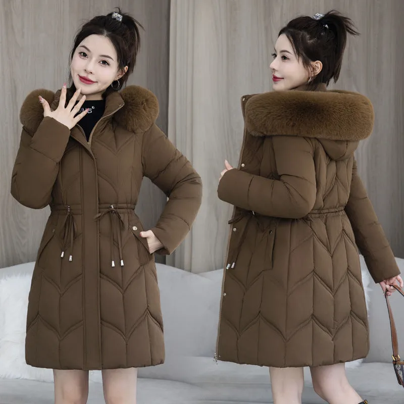Water-Resistant and Windproof Padded Puffer Jacket for Women