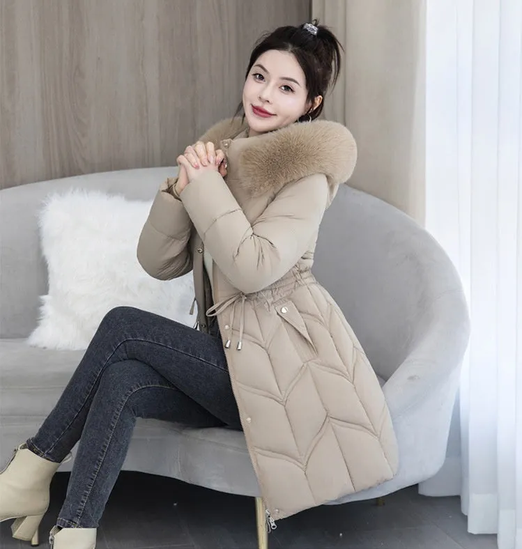 Water-Resistant and Windproof Padded Puffer Jacket for Women