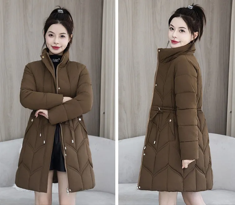 Water-Resistant and Windproof Padded Puffer Jacket for Women