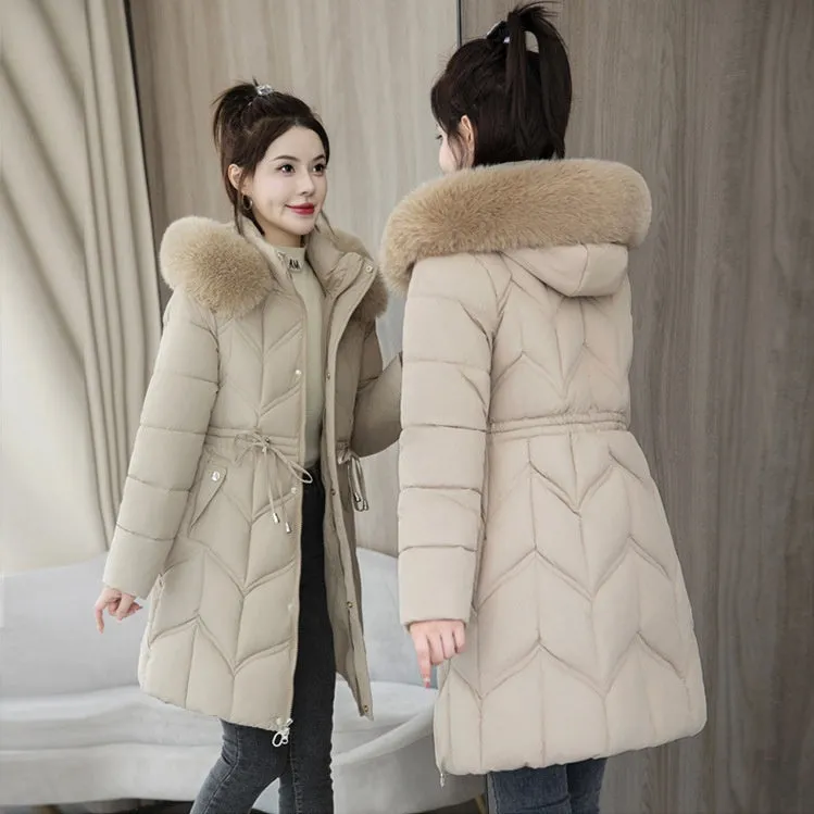 Water-Resistant and Windproof Padded Puffer Jacket for Women