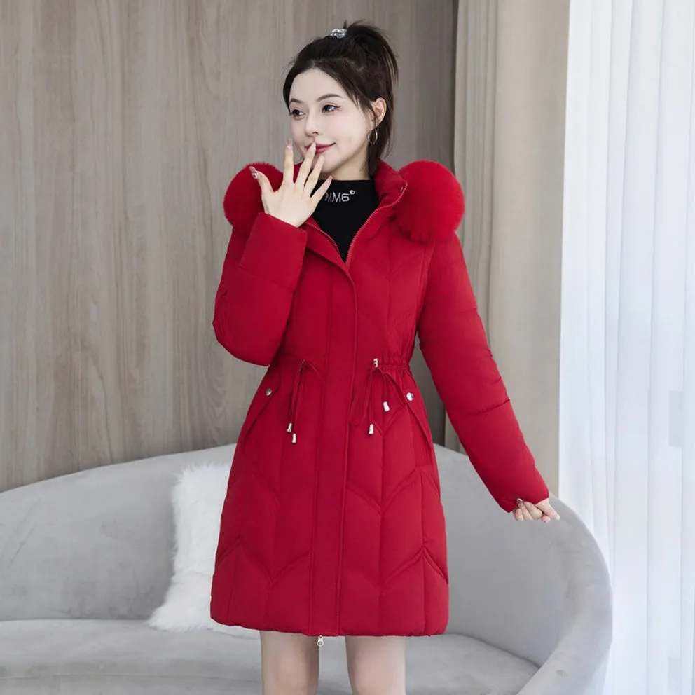 Water-Resistant and Windproof Padded Puffer Jacket for Women