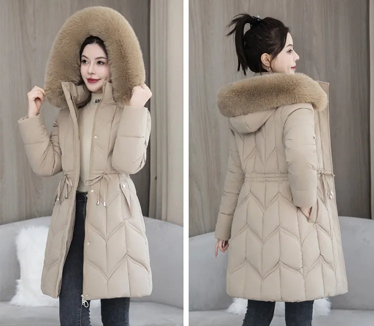 Water-Resistant and Windproof Padded Puffer Jacket for Women
