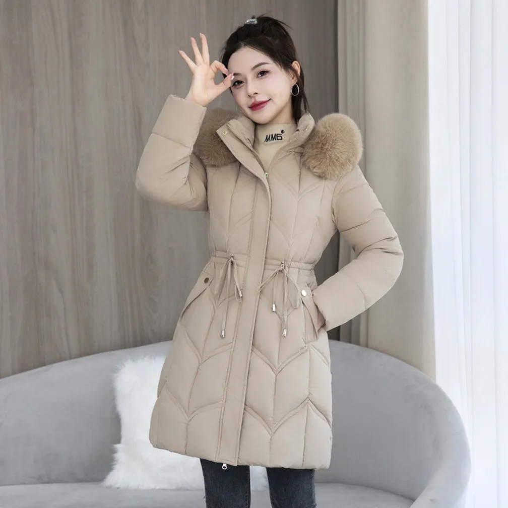 Water-Resistant and Windproof Padded Puffer Jacket for Women