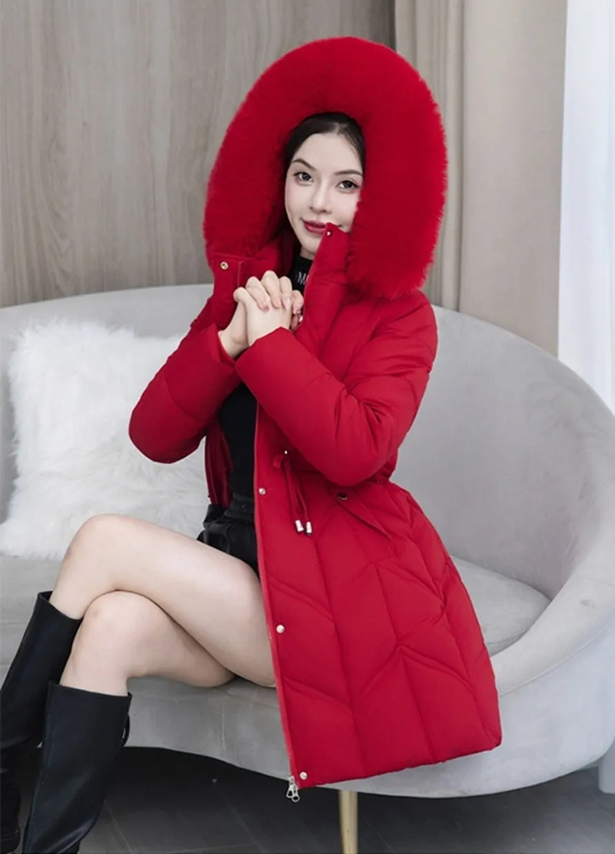 Water-Resistant and Windproof Padded Puffer Jacket for Women