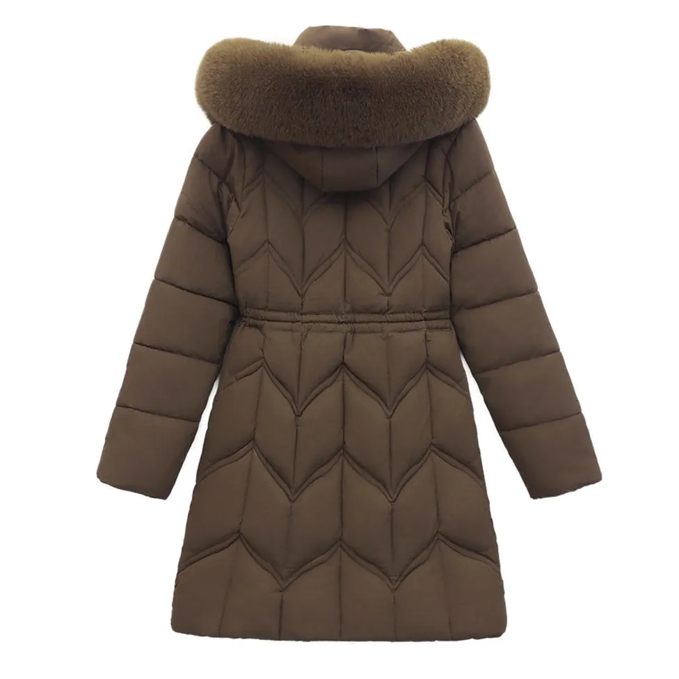 Water-Resistant and Windproof Padded Puffer Jacket for Women