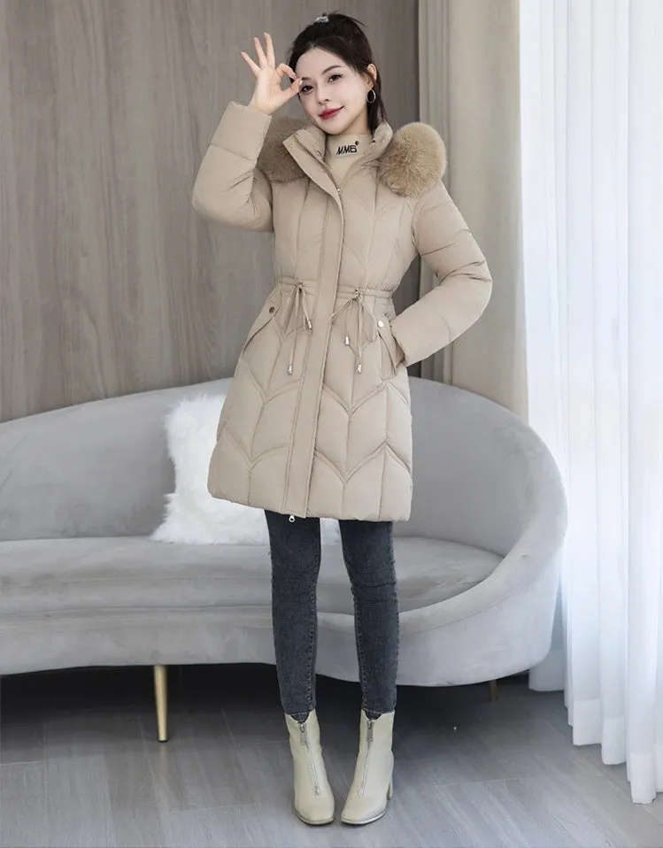 Water-Resistant and Windproof Padded Puffer Jacket for Women