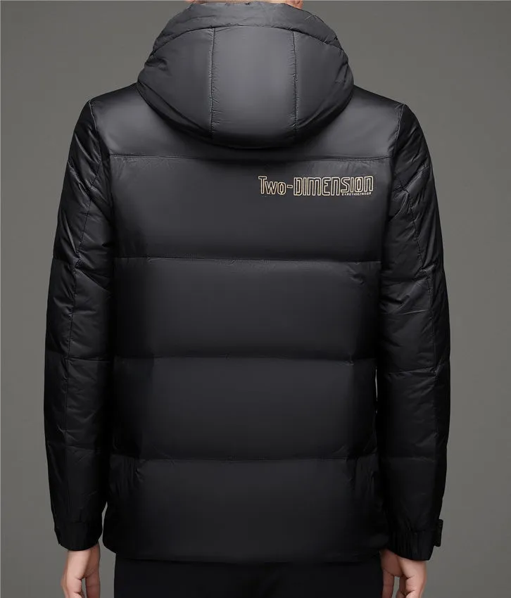 Water-resistant and Windproof Puffer Down Jacket for Men