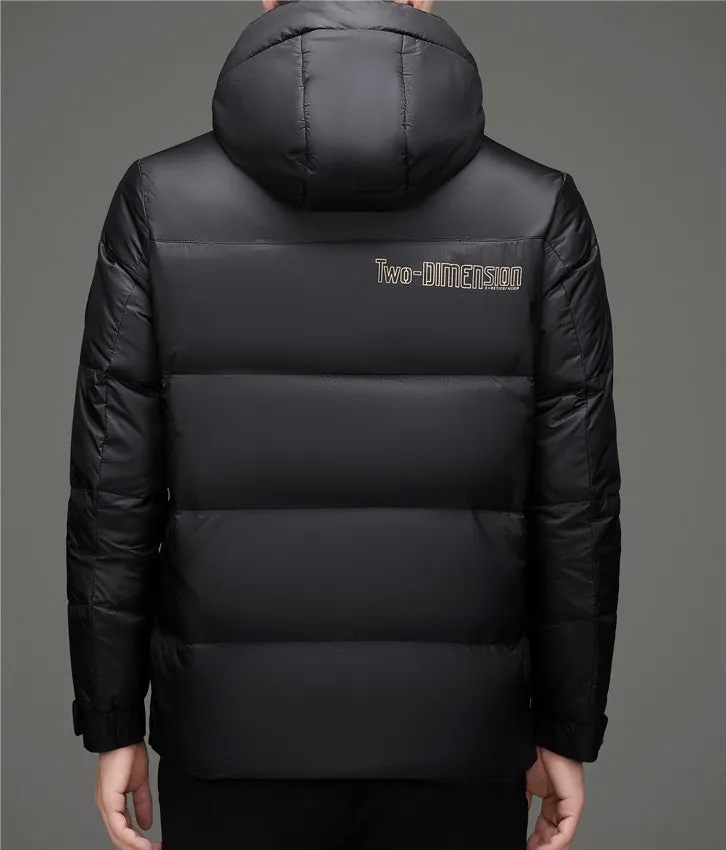 Water-resistant and Windproof Puffer Down Jacket for Men