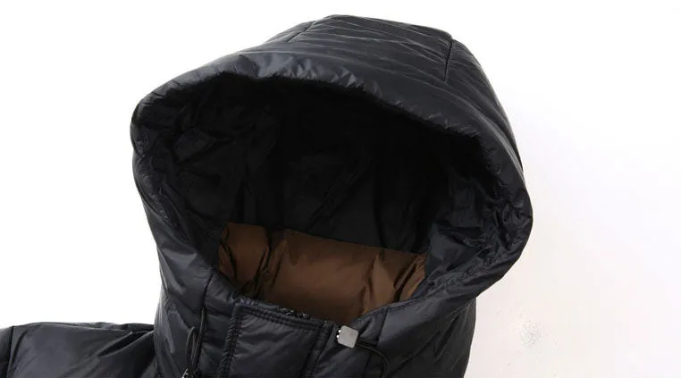 Water-resistant and Windproof Puffer Down Jacket for Men