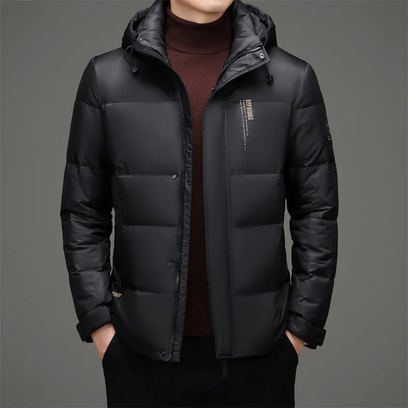 Water-resistant and Windproof Puffer Down Jacket for Men