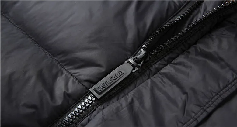 Water-resistant and Windproof Puffer Down Jacket for Men