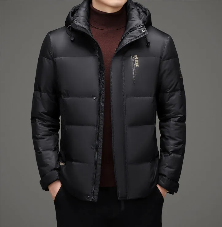 Water-resistant and Windproof Puffer Down Jacket for Men