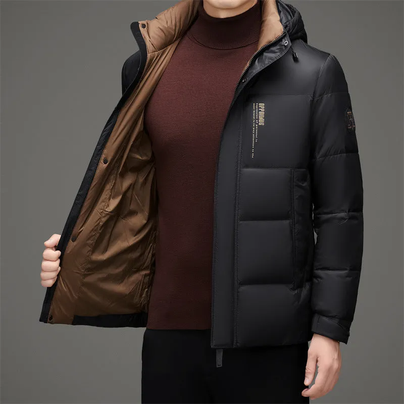 Water-resistant and Windproof Puffer Down Jacket for Men