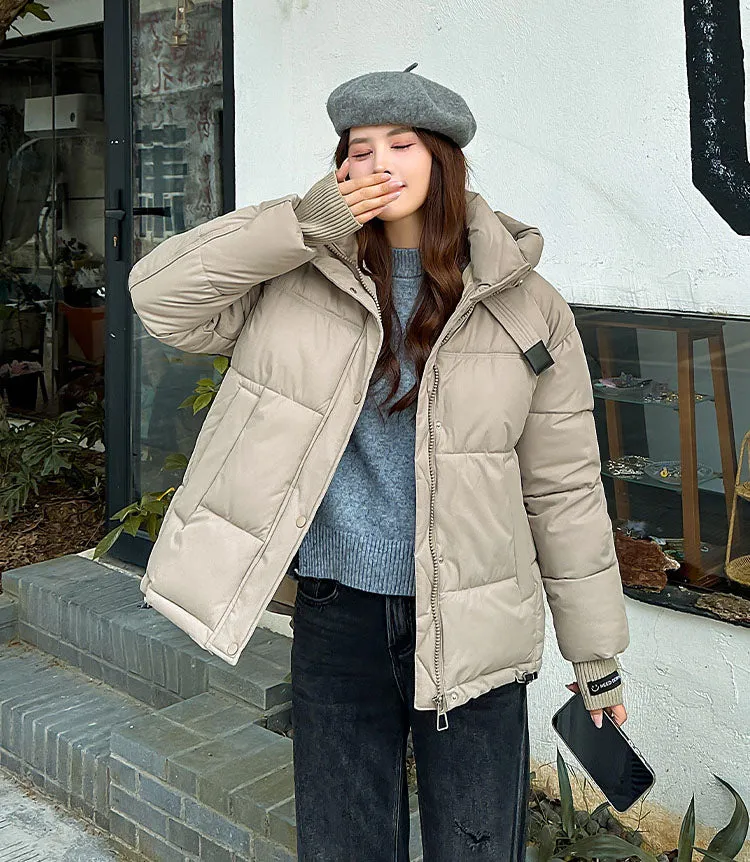 Water-resistant and Windproof Quilted Puffer Jacket for Women