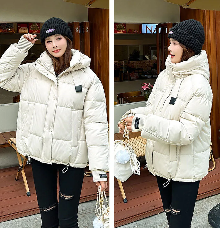 Water-resistant and Windproof Quilted Puffer Jacket for Women