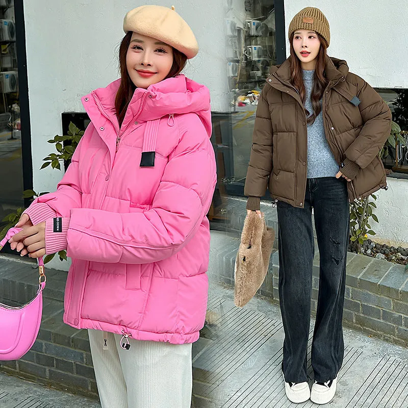 Water-resistant and Windproof Quilted Puffer Jacket for Women