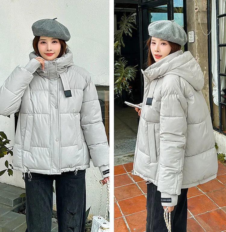 Water-resistant and Windproof Quilted Puffer Jacket for Women