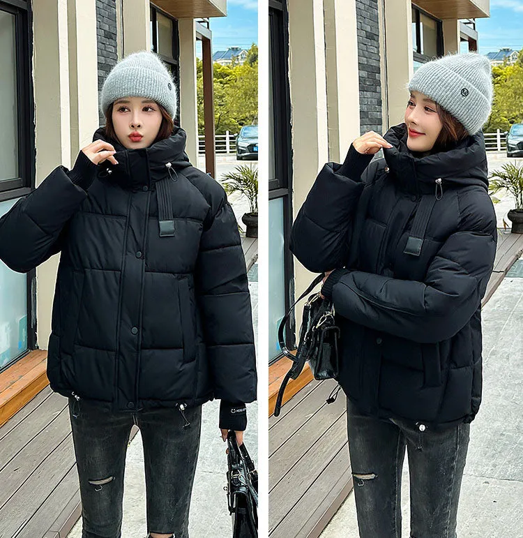 Water-resistant and Windproof Quilted Puffer Jacket for Women