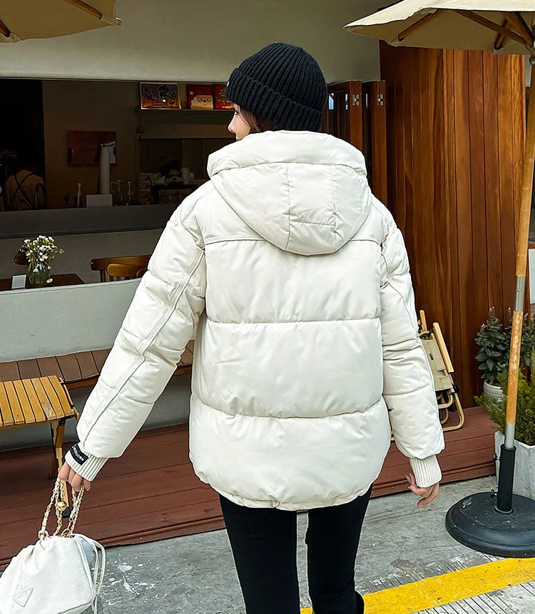 Water-resistant and Windproof Quilted Puffer Jacket for Women