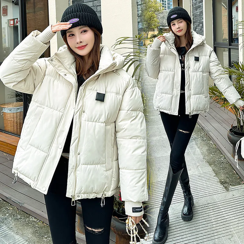 Water-resistant and Windproof Quilted Puffer Jacket for Women