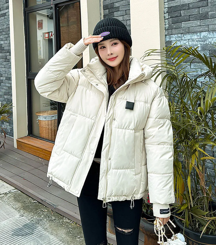 Water-resistant and Windproof Quilted Puffer Jacket for Women
