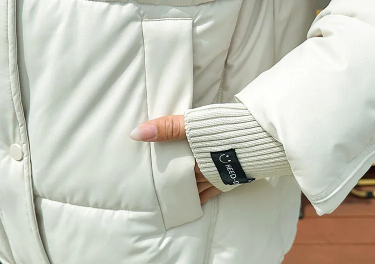 Water-resistant and Windproof Quilted Puffer Jacket for Women