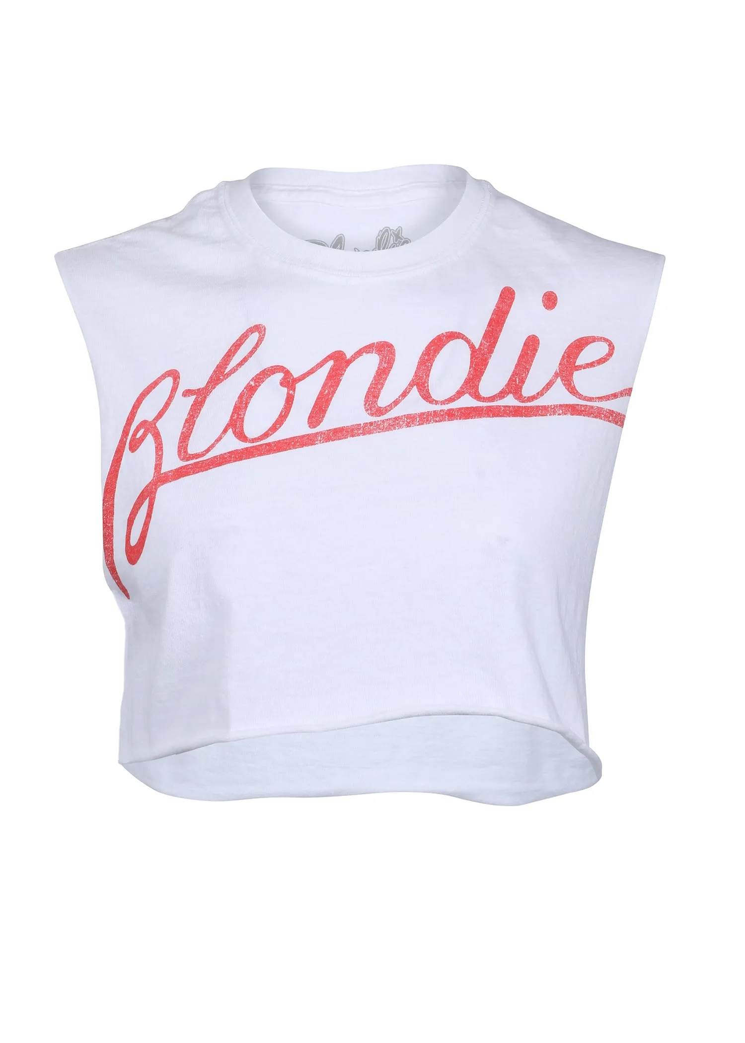 White Blondie Cropped Tee by Goodie Two Sleeves