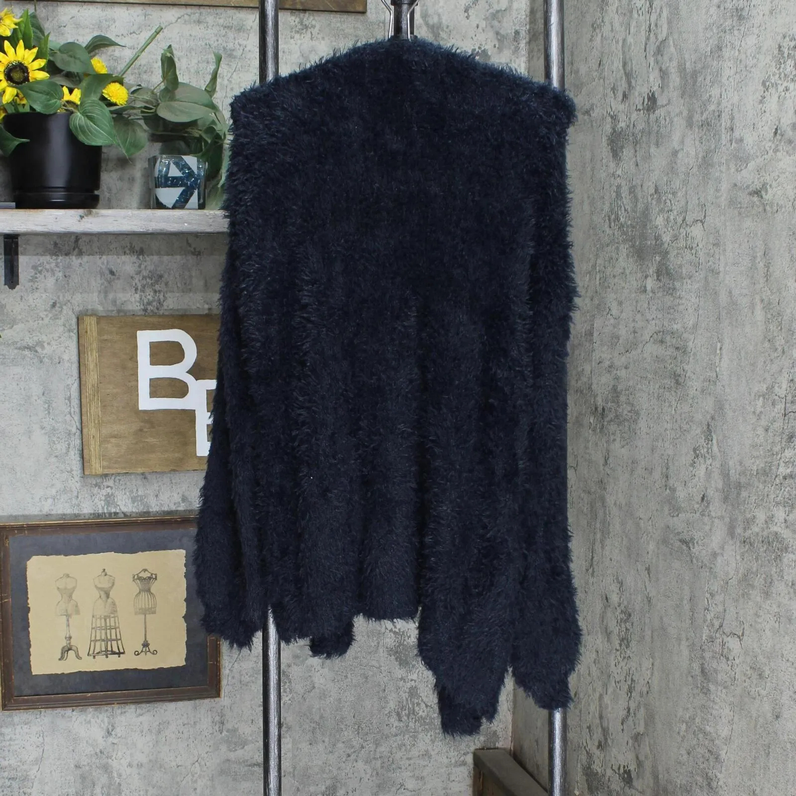 Wild Fable Women's Long Sleeve Open-Front Fuzzy Cardigan R18-10208B
