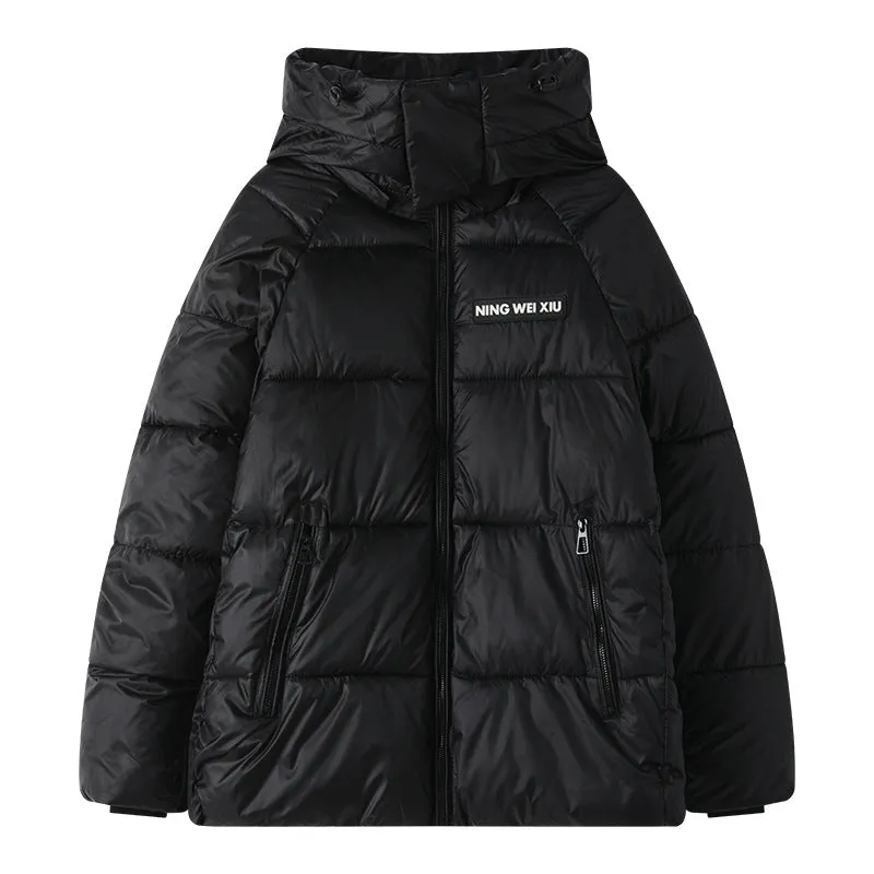 Women's Casual Windproof Quilted Puffer Jacket with Pockets