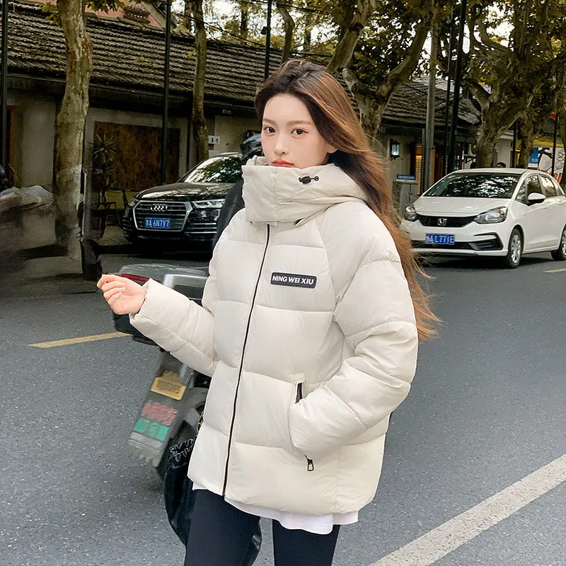 Women's Casual Windproof Quilted Puffer Jacket with Pockets