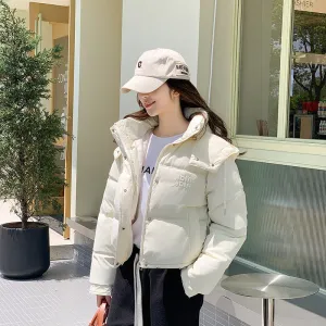 Women's Loose-fit Puffed Raincoat Jacket for Fashionable Looks