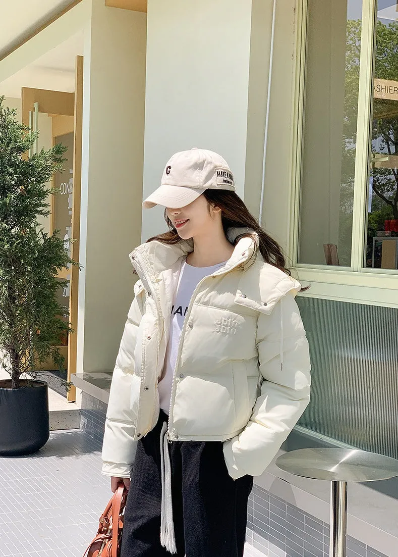 Women's Loose-fit Puffed Raincoat Jacket for Fashionable Looks