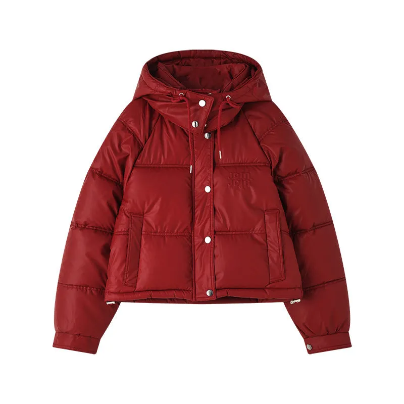 Women's Loose-fit Puffed Raincoat Jacket for Fashionable Looks