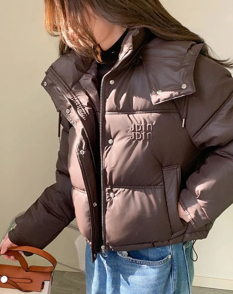 Women's Loose-fit Puffed Raincoat Jacket for Fashionable Looks