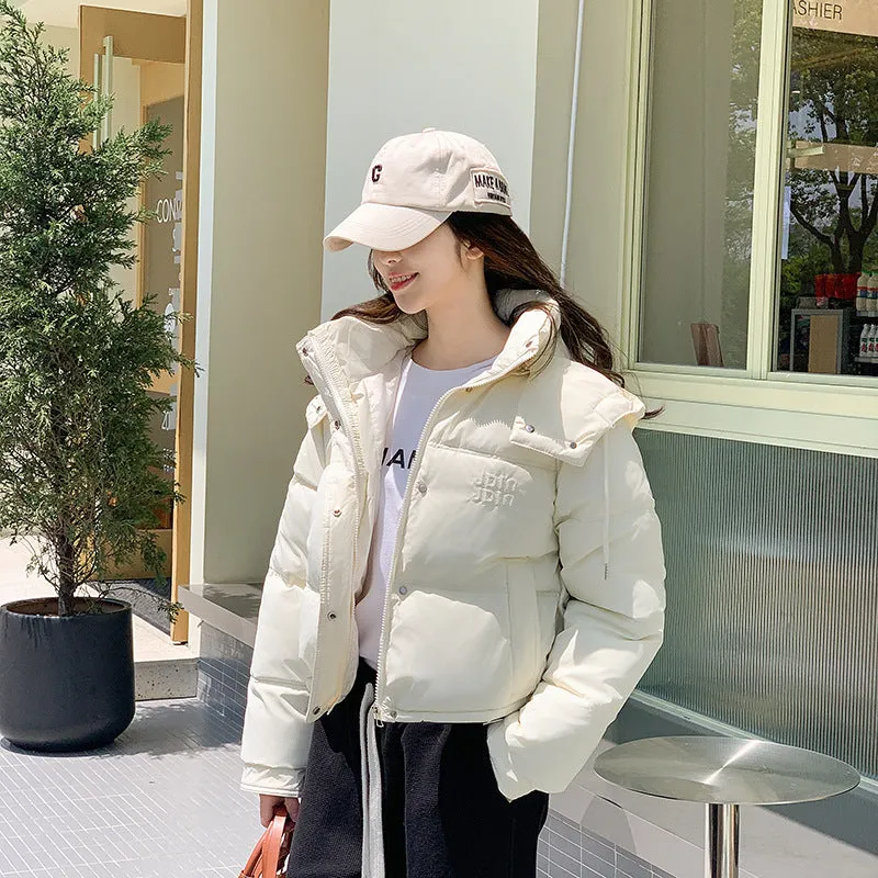 Women's Loose-fit Puffed Raincoat Jacket for Fashionable Looks