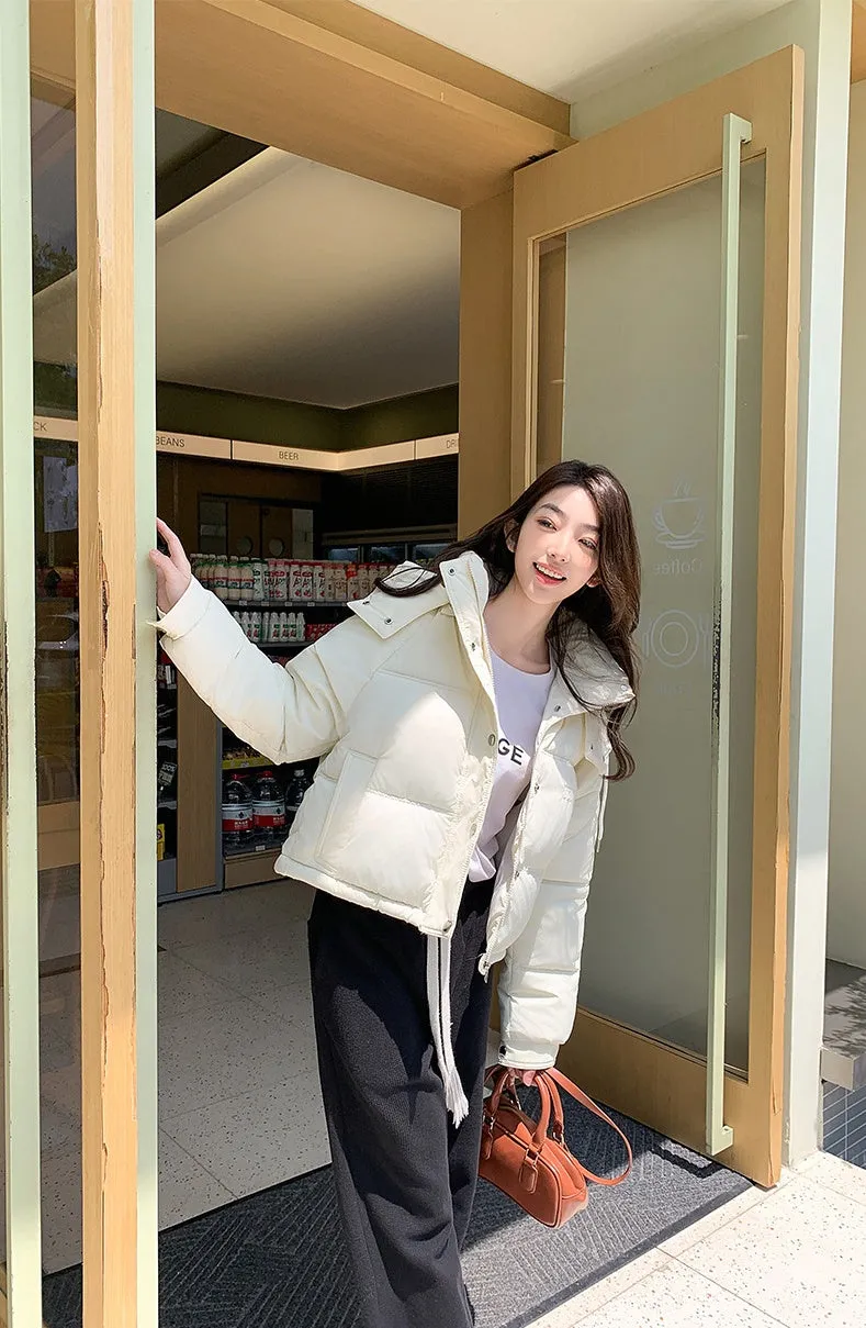 Women's Loose-fit Puffed Raincoat Jacket for Fashionable Looks