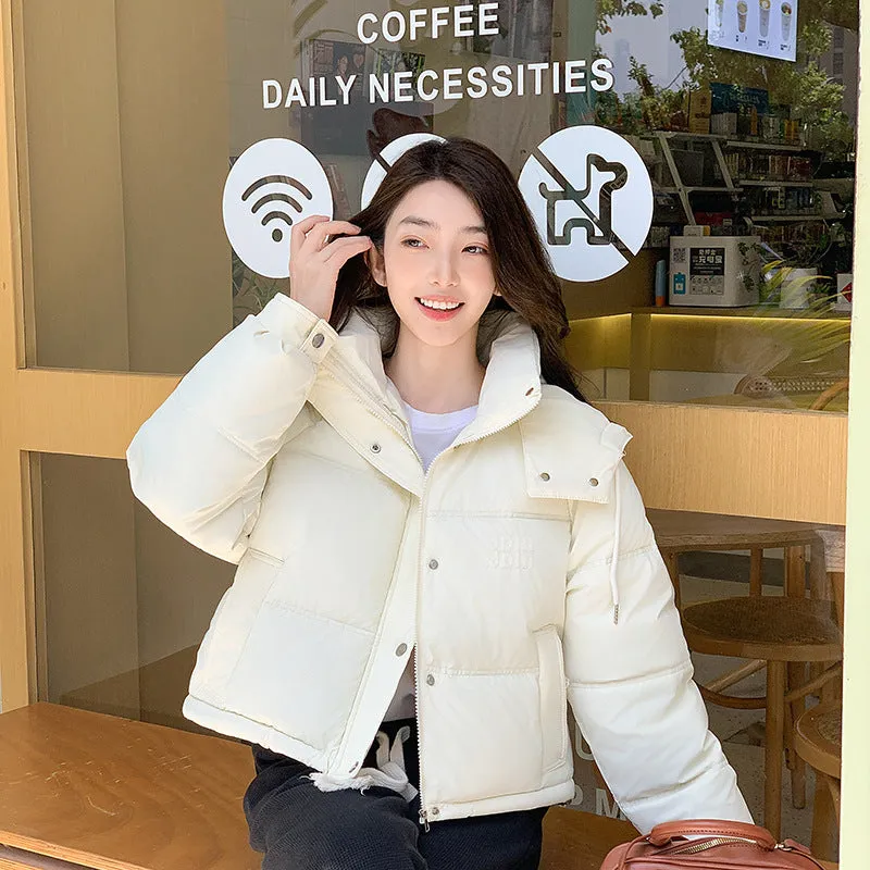 Women's Loose-fit Puffed Raincoat Jacket for Fashionable Looks