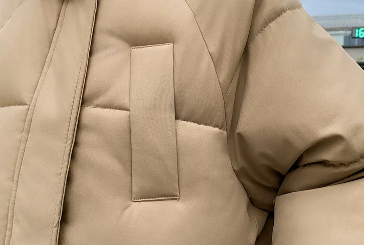 Women's Quilted Puffer Jacket with In-Seam Pockets for Warmth