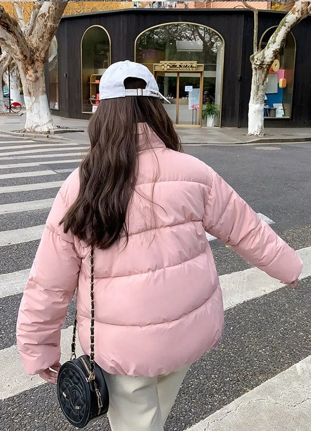 Women's Quilted Puffer Jacket with In-Seam Pockets for Warmth