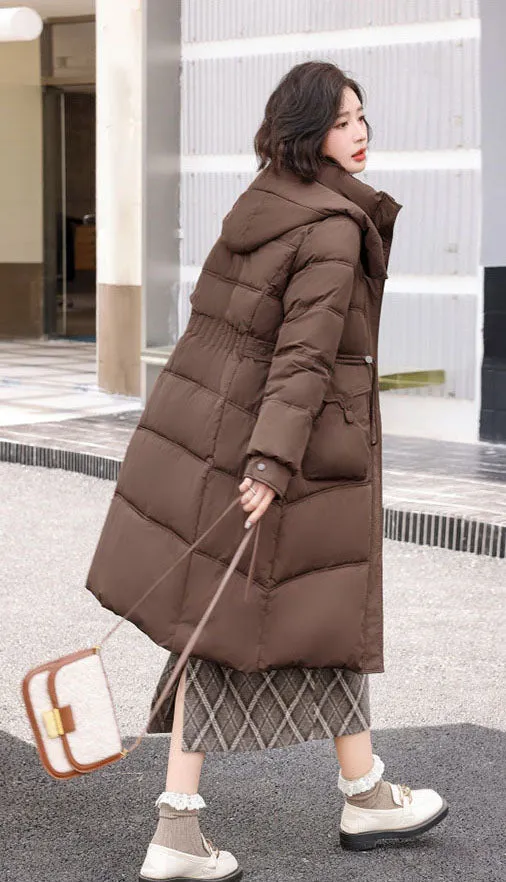 Women's Relaxed-Fit Mid-Length Quilted Puffer Coat