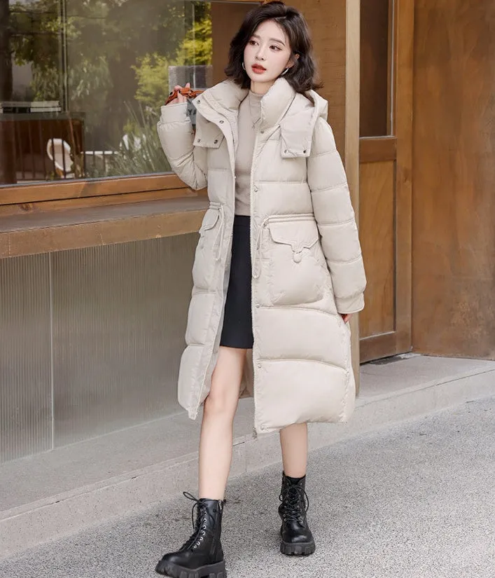 Women's Relaxed-Fit Mid-Length Quilted Puffer Coat