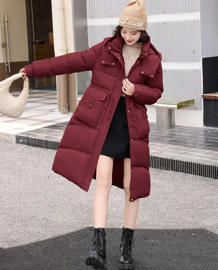 Women's Relaxed-Fit Mid-Length Quilted Puffer Coat