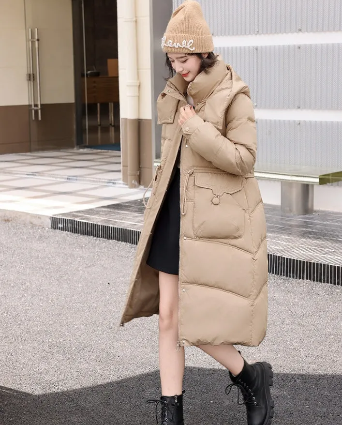 Women's Relaxed-Fit Mid-Length Quilted Puffer Coat