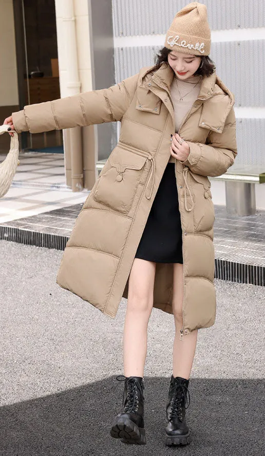 Women's Relaxed-Fit Mid-Length Quilted Puffer Coat